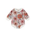 thumbnail image 1 of Douhoow 0-24M Baby Girls Boys Halloween Romper Autumn Long Sleeve Pumpkin Floral Jumpsuit, 1 of 8