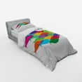 thumbnail image 3 of Ambesonne Fish Bedding Set 4 Pcs, Colorful Shoal Art, Queen, Multicolor, 3 of 3