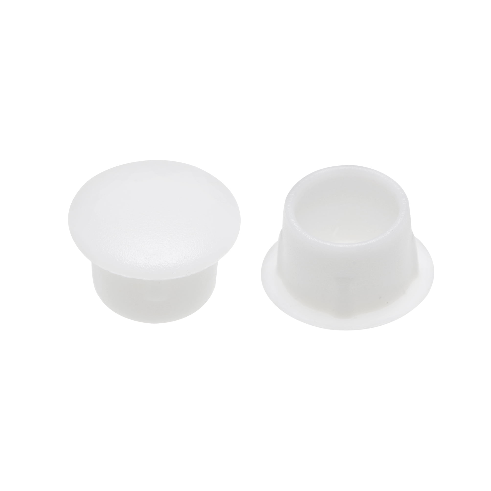 Screw Cap Cover,500 Pcs 10mm Dia White Plastic Locking Hole Plug Button