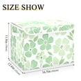 thumbnail image 5 of Yayeee Collapsible Cube Storage Bin with Lid Fabric Closet Decorative Basket with Handles, Green Floral, 5 of 7