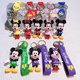 thumbnail image 4 of LLavero de Mickey de Anime de Disney, llavero de Minnie bonito de punto de dibujos animados, bolso de estudiante colgante, llavero de coche que combina con todo, regalos de navidad, 4 of 5
