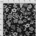 thumbnail image 3 of oneOone Rayon Medium Gray Fabric Floral Craft Projects Decor Fabric Printed By The Yard 56 Inch Wide, 3 of 4