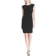thumbnail image 2 of Vestido Vaina Calvin Klein con cuentas de lentejuelas para mujer negro extragrande, 2 of 2