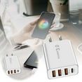 LYTiang Charging Station Compact Wall Charger 3usb Lightweight Portable