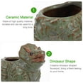 thumbnail image 6 of Masteelf Dinosaur Shaped Planter for Home Decor Creative Ceramic Pot in Green Color Suitable for Various, 6 of 8