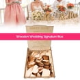 thumbnail image 4 of MesaSe Wedding Signature Hearts Drop Box Romantic Rustic Sweet Guestbook Decor, 4 of 5