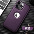 thumbnail image 3 of Luxury Leather Case for Apple iPhone 15 Pro MAX 14 13 12 11 XS XR 7 8 Plus Original Logo Hole Silicone Lens Protection Cover, 3 of 5