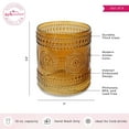 thumbnail image 6 of Kate Aspen Hobnail Beaded Floral Amber Drinking Glasses Set of 24, (10 oz) Vintage Glassware Set Cocktail Glass Set, Juice Glass, Water Cups | Great Hostess Gift & Gift for New Home Owners, 6 of 7