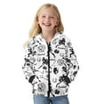 thumbnail image 4 of Chaqlin Baseball Pattern Fleece Athletic Jacket for Girls and Teens - girl Fluffy Sweatshirts Lightweight Pullover with Pockets for Gym and School, 4 of 7