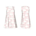 thumbnail image 7 of Honeii Swan1 Print Women's Sleeveless Dress, Loose Fit Casual Dress for Women, Summer Fashion Dress, 7 of 7