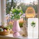 thumbnail image 1 of Arreglo Floral Artificial con Tallos Decorativos de Mariposas de Pascua de 122 Cm | Jarrón de Plástico Morado, Blanco, Rosa y Azul para Pascua | Decoración de Mesa Primaveral para El Hogar, Bodas y F, 1 of 6