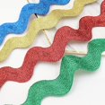 thumbnail image 4 of 1card Polyester Ribbons Wave Shape FireBrick 38~40mm 10yard/card, 4 of 9