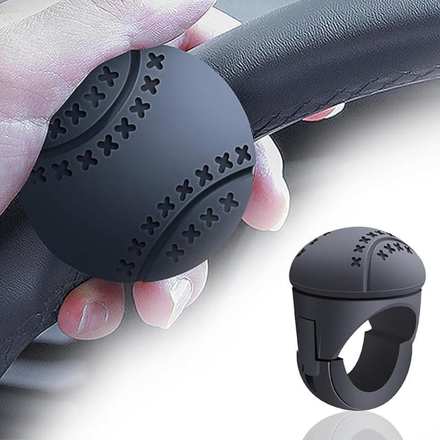 Silicone Steering Wheel Knob with Smooth Bearing for Effortless One Hand Turning and Enhanced Driving Control on Large Trucks