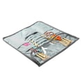 thumbnail image 3 of Oxford Cloth Storage Roll Compartment Storage Fabric Sewing Kit Foldable Needle Organizer Roll Translucent Pocket Pin Container Bag for Home, 3 of 9