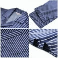 thumbnail image 4 of LONXU Men's Pajamas Sets Silk Like Sleepwear Soft PJs Plus XXXXL, 4 of 6