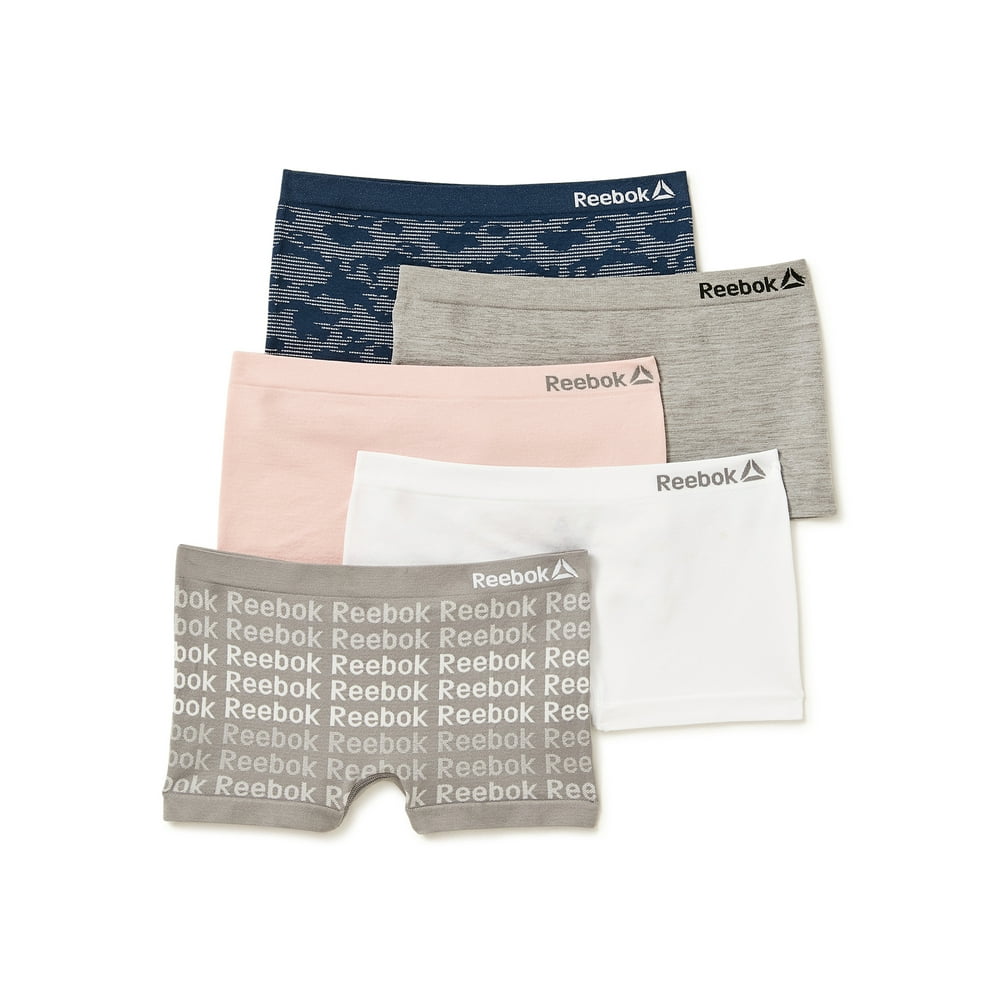 Reebok - Reebok Girls' Underwear Seamless Boyshorts, 5 Pack, Sizes S-XL - Walmart.com - Walmart.com