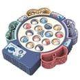 thumbnail image 3 of Juguetes de pesca Rotación eléctrica Aprendizaje educativo Niños Familia Familia Interactiva Play Tablero Portátil Batería Operada Inicio Azul Guardurnaity FN001435-01B, 3 of 6