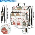 thumbnail image 2 of FORMRS Zipper Binder with Shoulder Strap 1.5-inch Ring 500 Sheet Capacity File Bag, Red Nordic Christmas House, 2 of 5