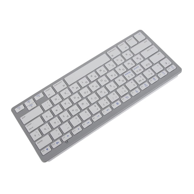 Ultra Thin Portable White Cordless Keyboard With Easy Operation And Small, Lightweight For , For IOS, For
