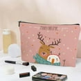 thumbnail image 2 of Christmas Cosmetic Bag for Women Festive Makeup Organizer Small Wallet for Makeup Christmas Tree Design Idea, 2 of 7