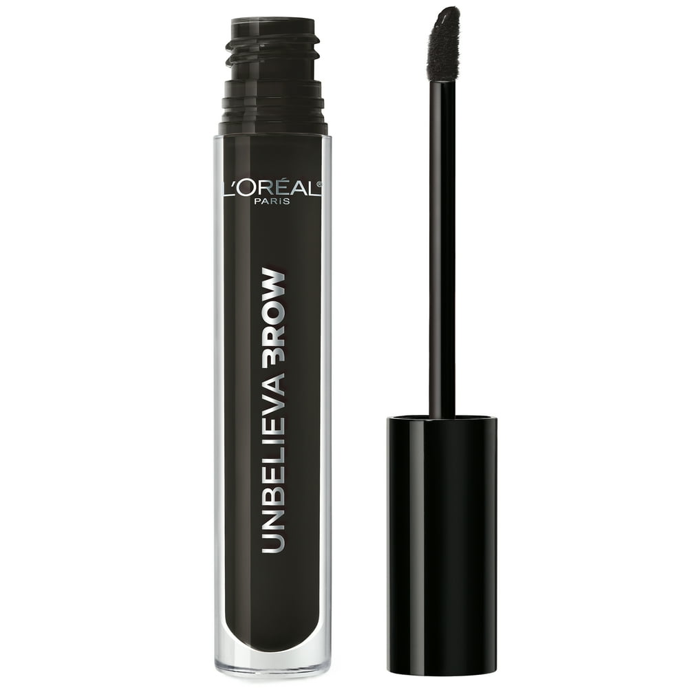 L'Oreal Paris UnbelievaBrow Longwear Waterproof Brow Gel, Black, 0.15