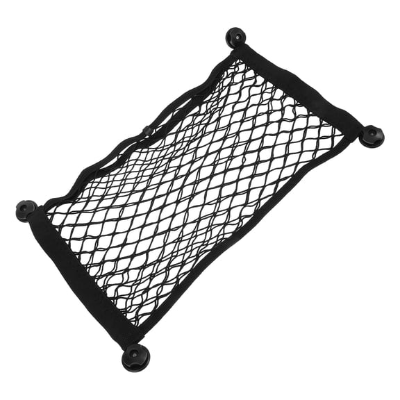 ELAYARD Black Stretchable Car Luggage Net for Rear Storage and Organization, Elastic Mesh
