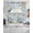 White Blue, variant on Beach Coastal Swag Curtains for Living Room/Bedroom Windows, Summer Nautical Coral Shell Botanical Kitchen Curtains and Valances Set 36 Inch Length, Light Filtering Swags Valance Curtain Panels