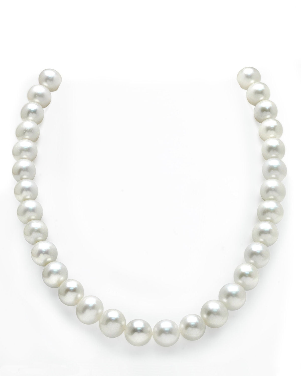 THE PEARL SOURCE 14K Gold 11-12mm AAAA Quality White Freshwater Cultured Pearl Necklace for Women in 18" Princess... by The Pearl Source