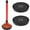 Black, variant on 2Pcs Plunger Holder, Black Plunger Tray, Universal Plunger Mat for Toilet Plunger, Toilet Plunger Holder Only, Toilet Plunger Stand Catches Drips from Plunger, Dries Quickly