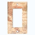 thumbnail image 5 of Metal Light Switch Plate Outlet Cover (Beige Leaf Letter DamaskLET006), 5 of 13