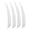 White, variant on Riousery 20pcs 4 Inch Archery Feather Fletching Shield Cut Vanes for Outdoor Bow Hunting and Target Practice, Red (7.87 inches / 20.0 cm Pack)