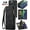 Black, variant on For iPhone 15 Wallet Case,iPhone 15 Zipper Folio Leather Case Wallet with Card Holder Strap Wristlet Detachable Magnetic Protective Back Case for iPhone 15 5G 6.1 Inch
