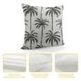 thumbnail image 4 of Black Whtie Palm Tree Lumbar Pillow Covers  Tropical Coconut Trees Coastal Plant Throw Pillows Summer Beach Neutral Pillow Cases Farmhouse Home Decor For Cushion Couch Sofa Outdoor, 4 of 5