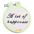 thumbnail image 3 of fashionhome Embroidery Frame Plastic Circle Cross-Stitch Embroidery Frame Hoop Ring Home Handmade DIY Tool, Inner diameter 21cm Color Random, 3 of 9