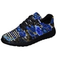 thumbnail image 2 of Back The Blue Police Officer Shoes Women's Fashion Sneakers Tennis Running Shoes for Men Women Black Size 10, 2 of 7