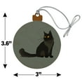 thumbnail image 5 of Maine Coon Cat Wood Christmas Tree Holiday Ornament, 5 of 5