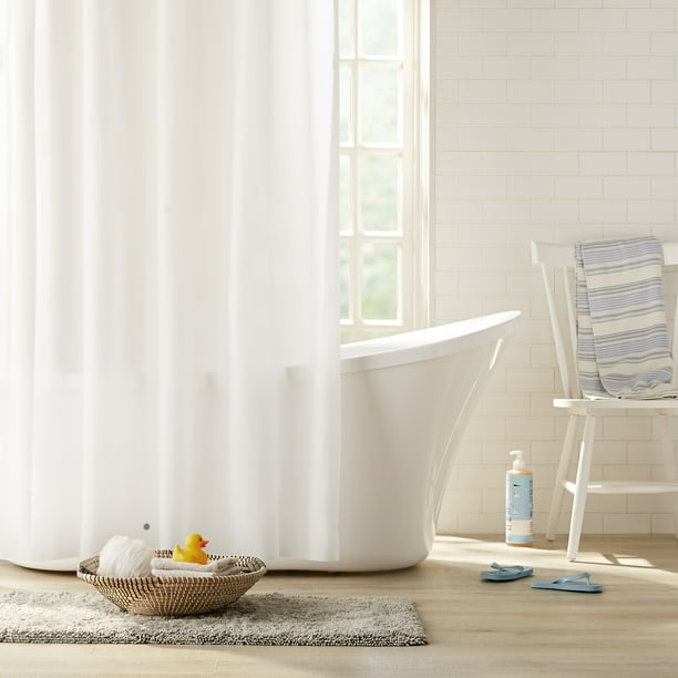 Clorox PEVA Heavyweight Frosted Shower Curtain Liner, 72" x 72