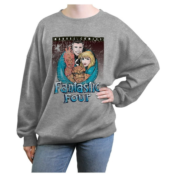 Juniors Marvel: Fantastic Four Retro Comic Squad Sweatshirt