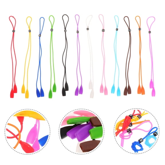 GOOHOCHY Glasses Holder Strap for Women 12Pcs Pink Eyeglasses Anti-slip Cord for Outdoor Activities 10.6x0.3in