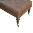 thumbnail image 5 of Lesuto Buffalo Leather Ottoman - Modern, leather, 5 of 11