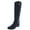 Black, variant on INC Womens Frank II Leather Knee-High Riding Boots Black 5 Medium (B,M)