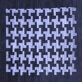 thumbnail image 1 of Ahgly Company Machine Washable Indoor Square Abstract Blue Modern Area Rugs, 4' Square, 1 of 4