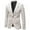 White, variant on Mens Slim Fit Sport Jacket Plaid One Button Casual Blazers Big and Tall Dress Jackets Notch Lapel Stylish Suit Coats White XXXXL