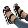 thumbnail image 3 of 2025 Women Shoes Sandals Platform H Sandals for Women Wedge Sandals Fashion Versatile Sandals with Rhinestones for Women Braided Buckle Breathable Wedge House Sandals for Women Sandals, 3 of 5