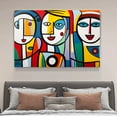 thumbnail image 4 of Abstract Art Modern Decorative Painting Colorful Abstract Group Portrait Framed Canvas Poster Bedroom Decor Sports Landscape Office Room Decor Gift,Frame-style,08x12inch(20x30cm), 4 of 8