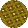thumbnail image 1 of Ahgly Company Indoor Round Patterned Dark Bronze Brown Area Rugs, 7' Round, 1 of 6