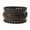 Brown, variant on PU Braided Armband Bracelet Wide Casual Wristband Jewelry Gift Steam Black