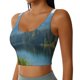 thumbnail image 2 of Balery Majestic Deer Mountain Lake Sujetadores deportivos con espalda cruzada para mujer, acolchados, sin costuras, de alto impacto, ideales para yoga, gimnasio, entrenamiento y fitness.-Medium, 2 of 8