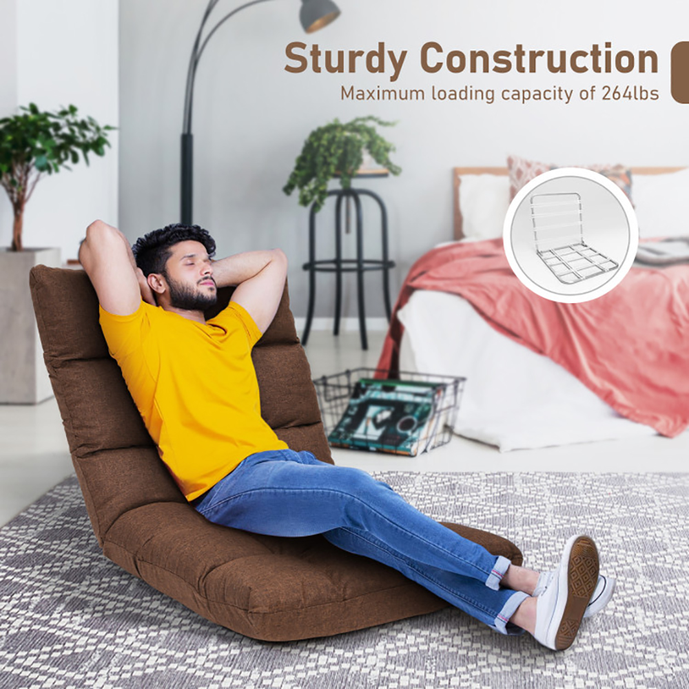 Finihen Folding Lazy Sofa Chair, 14-Position Adjustable Folding Lazy Gaming Sofa, for Living Room, Bedroom, for Gaming, Reading, Coffee Finihen Folding Lazy Sofa Chair, 14-Position Adjustable Folding Lazy Gaming Sofa, for Living Room, Bedroom, for Gaming, Reading, Coffee
