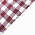 thumbnail image 6 of Balsa Circle 5 Gingham Checkered Polyester Chair Sashes Burgundy White, 6 of 8